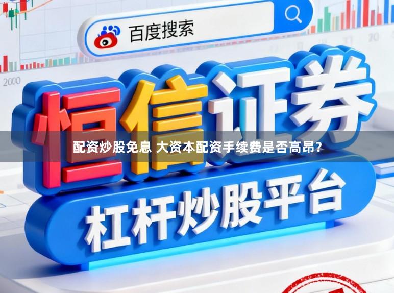 配资炒股免息 大资本配资手续费是否高昂？