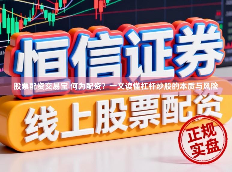 股票配资交易宝 何为配资？一文读懂杠杆炒股的本质与风险